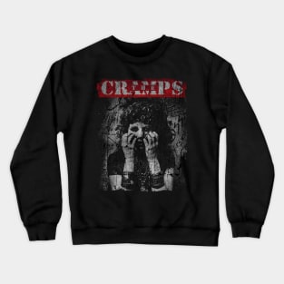 TEXTURE ART -Poison Ivy of The Cramps Crewneck Sweatshirt